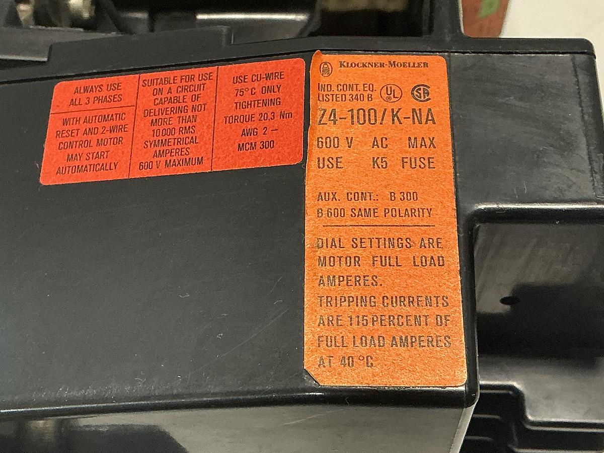 Used KLOCKNER MOELLER DIL 3-22-NA