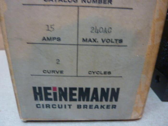 HEINEMANN 15 Amp Circuit Breaker CF3-G3-DU #31214