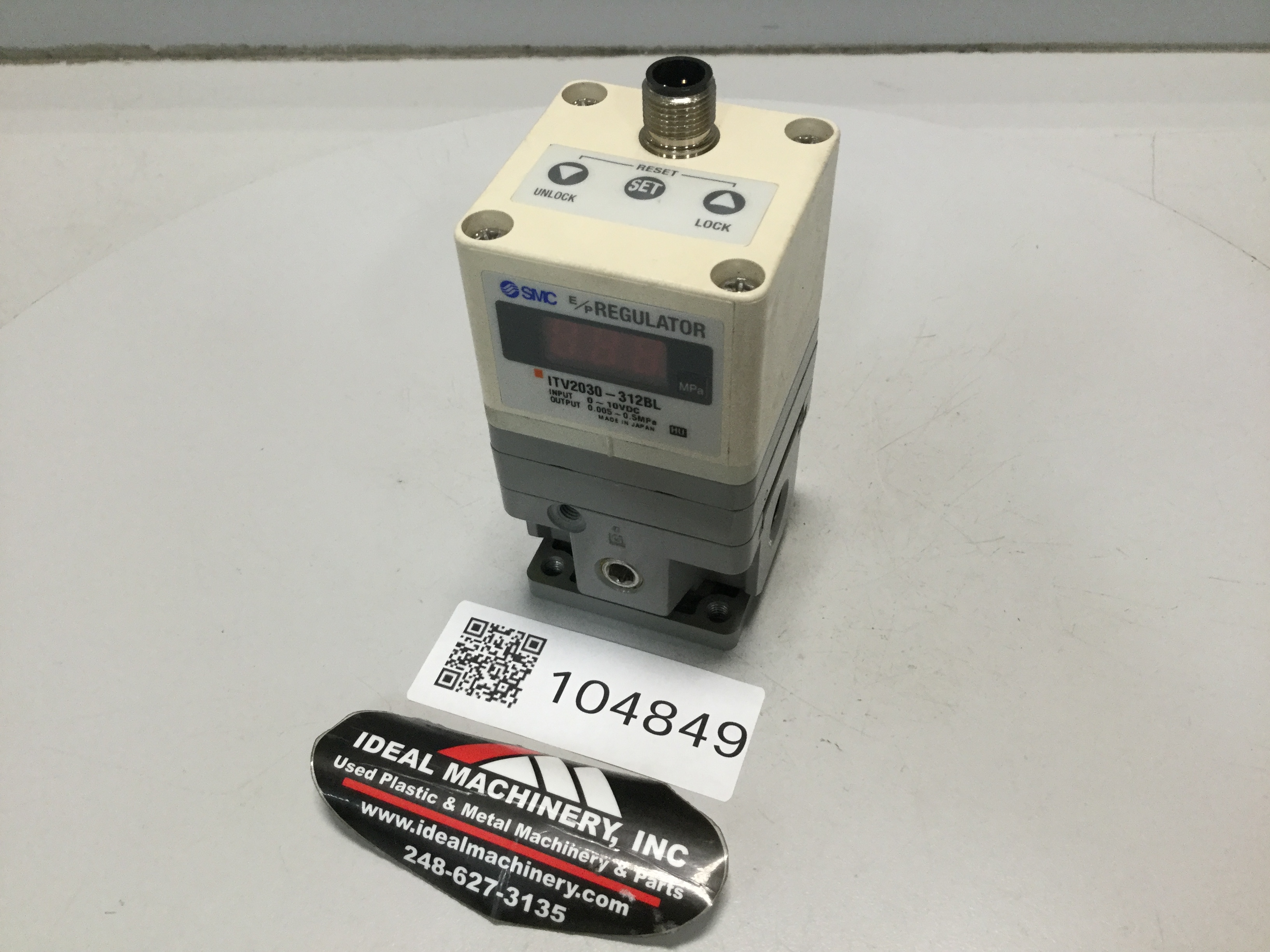 Used SMC Regulator ITV2030-312BL Used