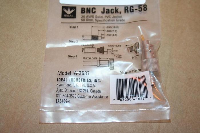 Used SCRAPPED IDEAL INDUSTRIES Connectors IA-3637 #15813