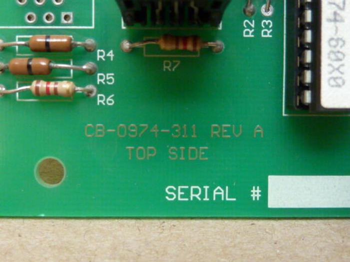 Used STATIC CONTROL SYSTEMS Circuit Board CB-0974-311 #29281