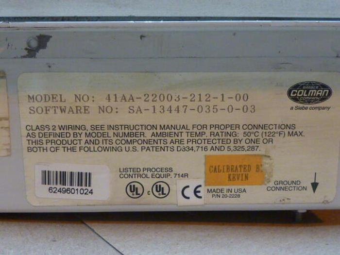 Used BARBER COLMAN Maco 4000 Operator Interface 41AA-22003-212-1-00 Used