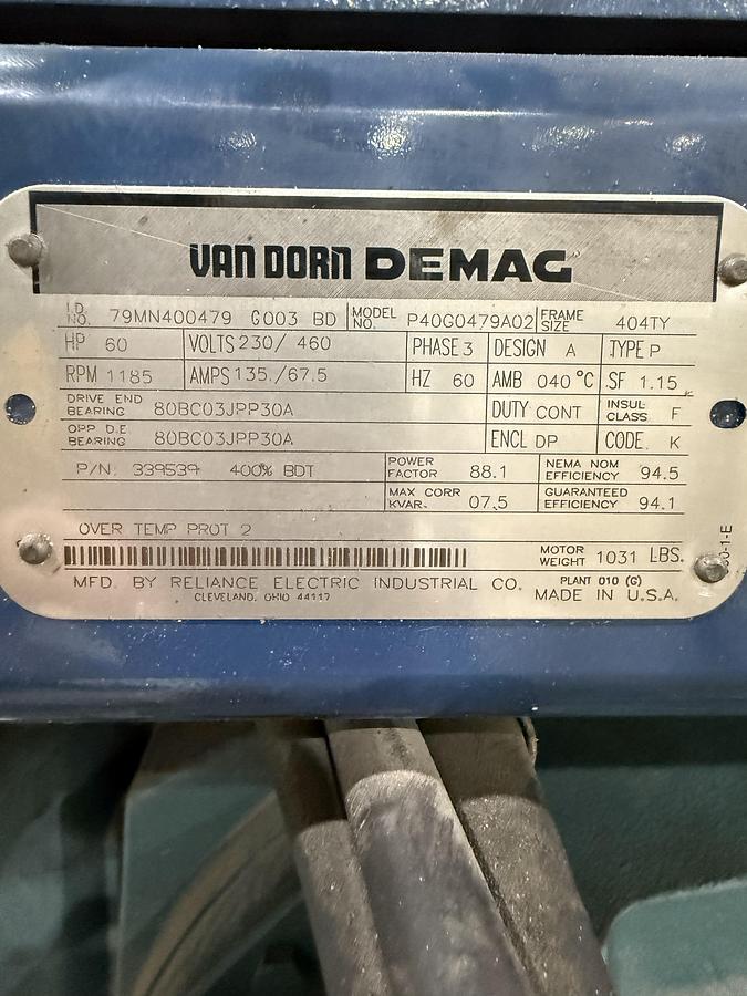 Used VAN DORN DEMAG 400HT1920