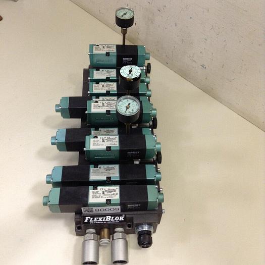 Used NUMATICS Control Block w/ Valves 082SS415M #80009
