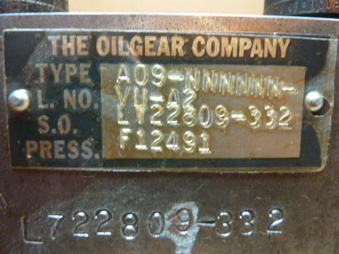 Used OILGEAR Unit A09-NNNNNN-VU-A2 #32289