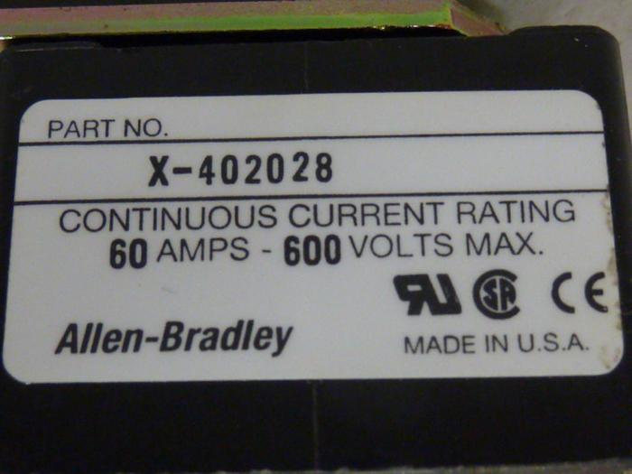 Used ALLEN BRADLEY Fuse Block Adapter 1494F-C666 SER A #57476