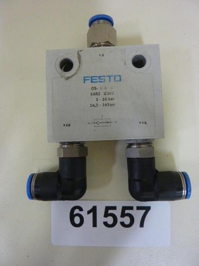 Used FESTO Pneumatic Valve OS-1/4B #61558