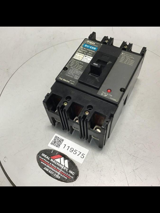 Used FUJI ELECTRIC 40 Amp Circuit Breaker BU-ESB3040 USED