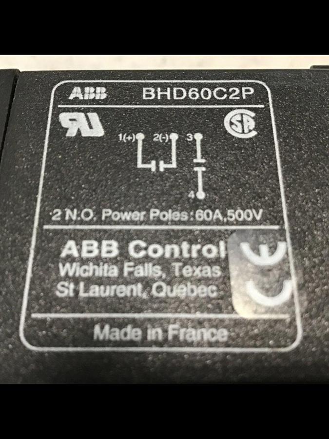 Used ABB Contactor BHD60C2P USED