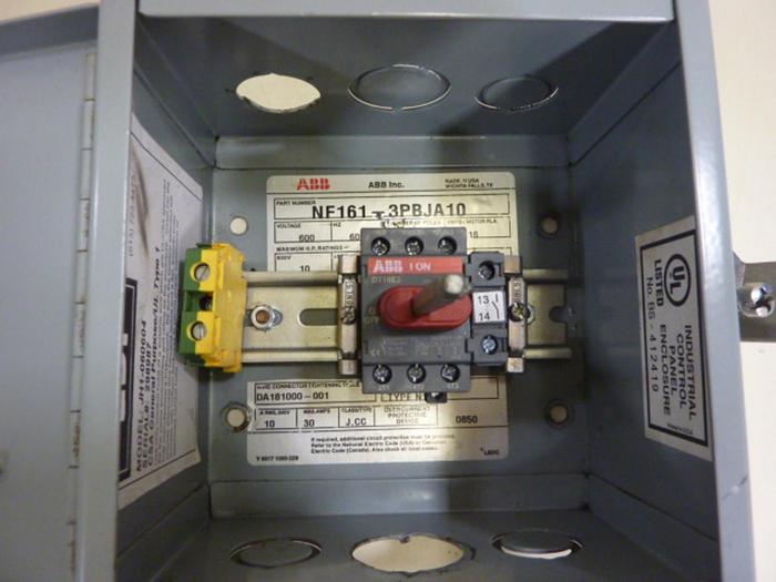 Used ABB Disconnect Switch NF161-3PBJA10 #66995
