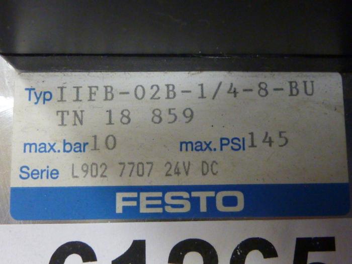 Used FESTO Control Block / Valve Terminal IFB8-02 #61265