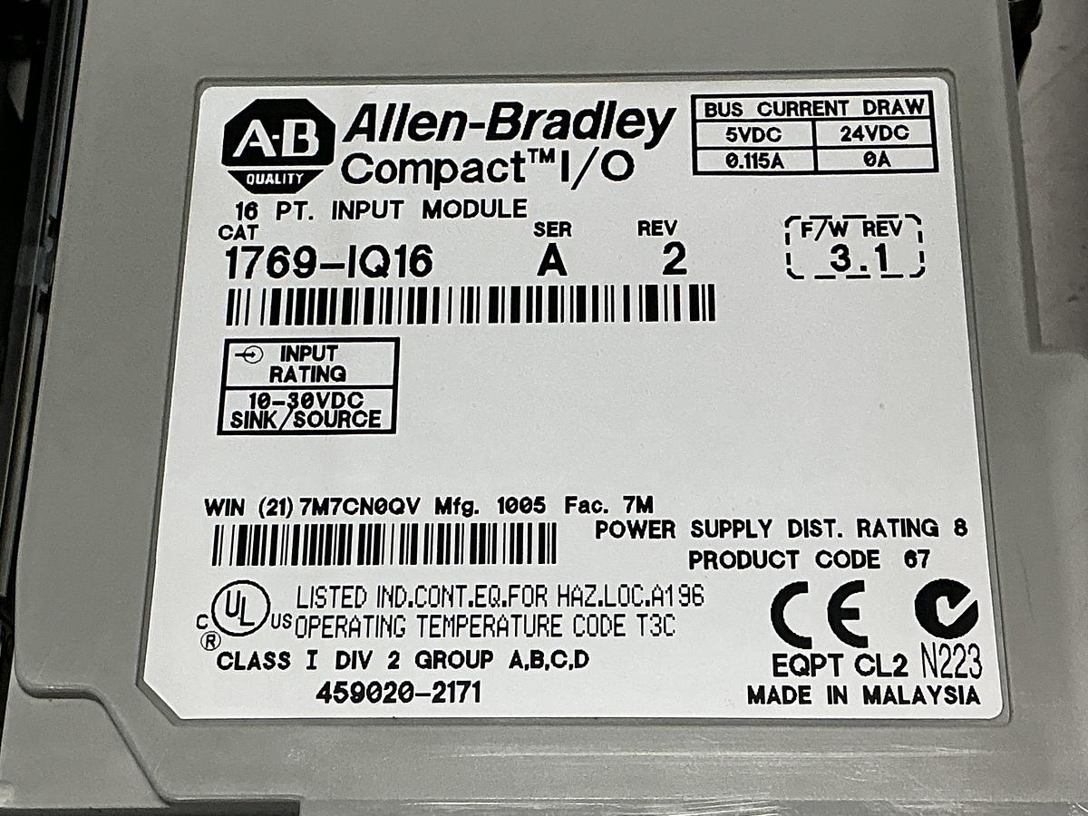 Used ALLEN BRADLEY 1764-24BWA SER B