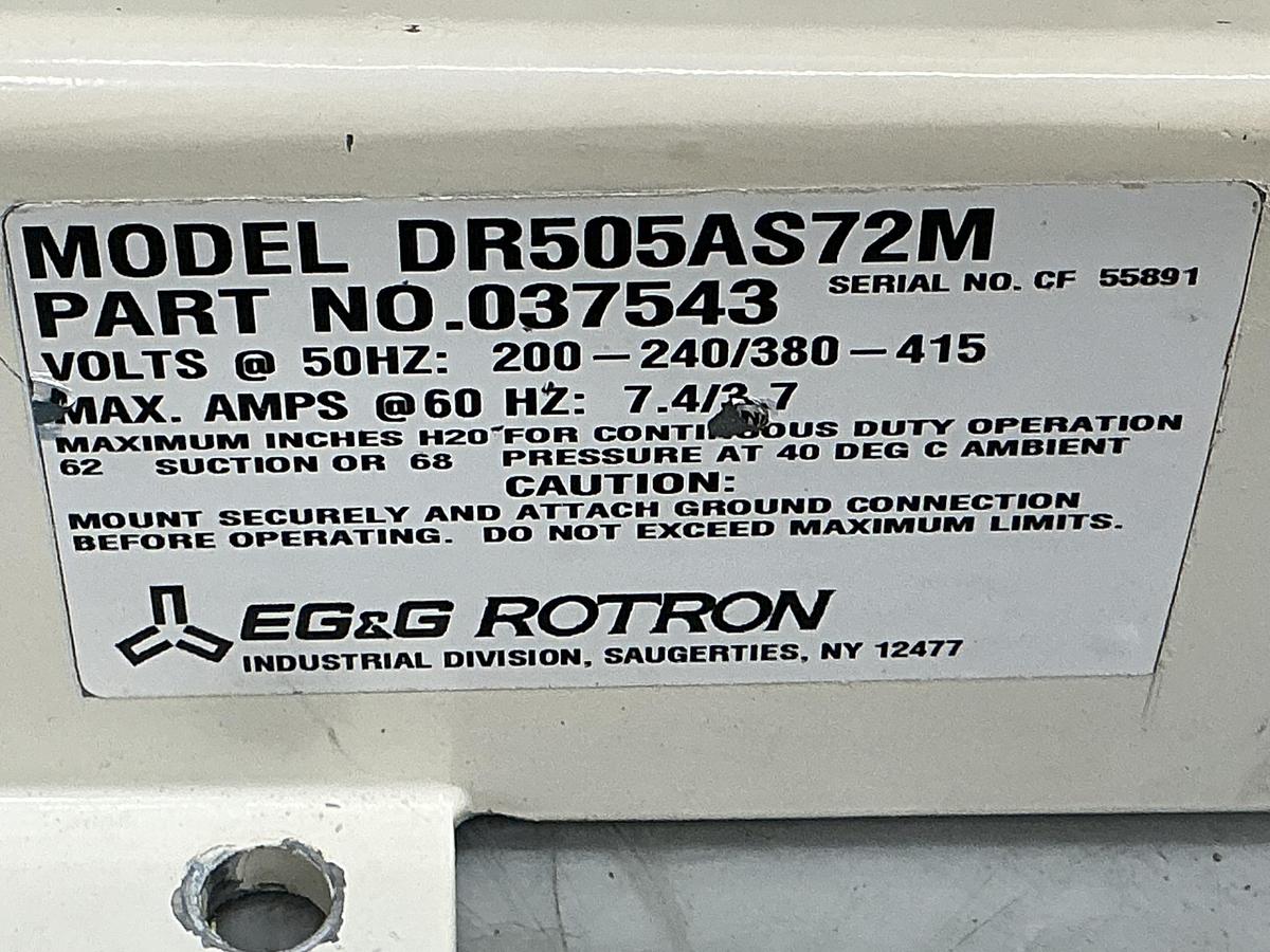 Used EG&G ROTRON DR505AS72M