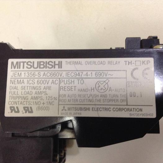 Used MITSUBISHI Thermal Overload Relay TH-N20TAKP #72307