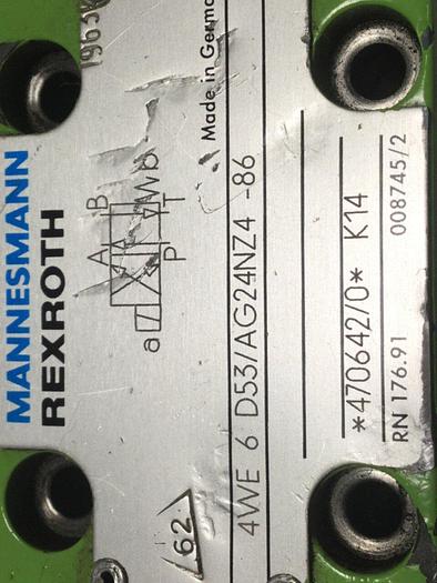 Used REXROTH Valve 4WE6D53AG24NZ486 #105612