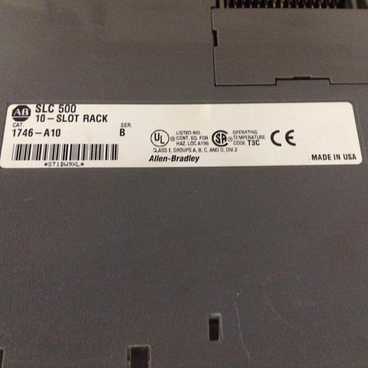 Used ALLEN BRADLEY Power Supply, Slot Rack 1746-P2 SER C / 1746-A10 SER B #71957