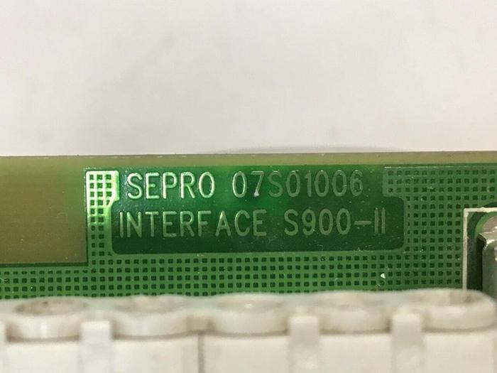 Used SEPRO Interface Circuit Board S900-II 07S01006 USED