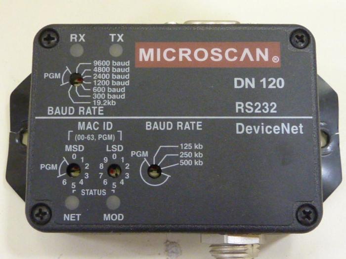 Used MICROSCAN Interface Box DN 120 #60132
