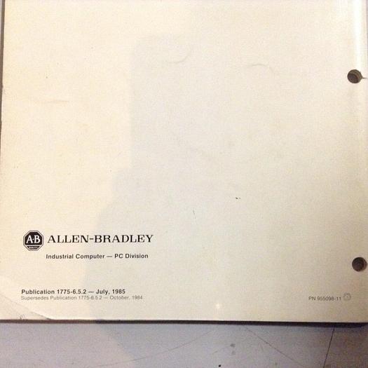 Used ALLEN BRADLEY User's Manual 1775-6.5.2 #70865