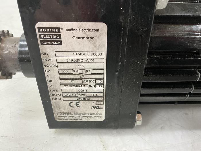 Used BODINE ELECTRIC 34R6BFCI-WX4