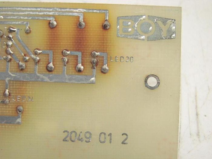Used BOY MACHINES Circuit Board 2049 01 2 #6782