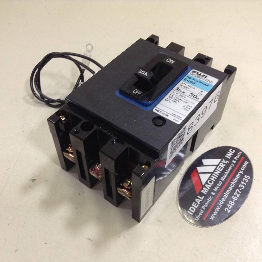 Used FUJI ELECTRIC 30 Amp Circuit Breaker EA53-30 Used