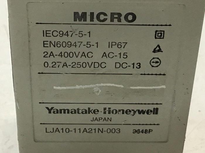 Used YAMATAKE Limit Switch LJA10-11A21N-003 #121494
