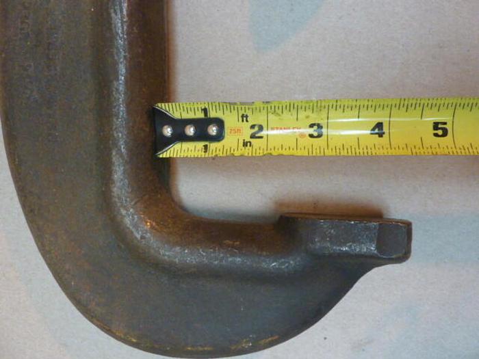 Used JH WILLIAMS Heavy Service 'C' Clamp NO. 6 #37394