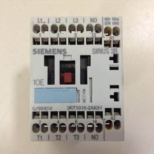 Used SIEMENS Contactor 3RT1 016-2AK61 #87176