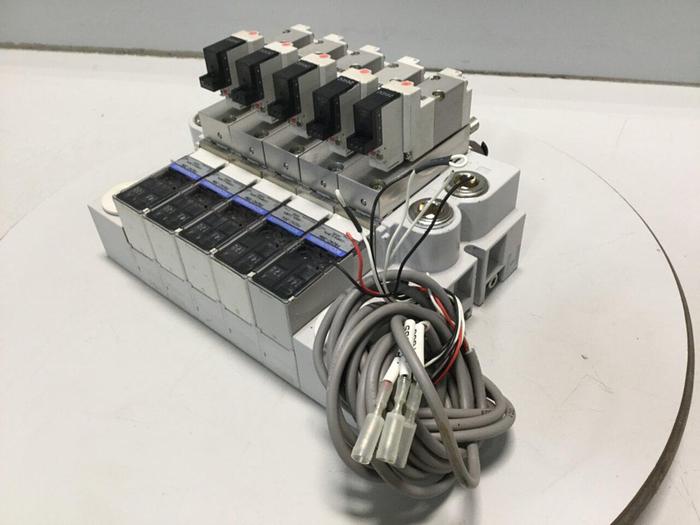 Used KOGANEI Manifold w/ Valves PBM5P-3W #104866