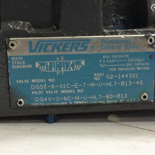 Used VICKERS Directional Control Valve DG4V-3-6C-M-U-HL7-60-B13 Used