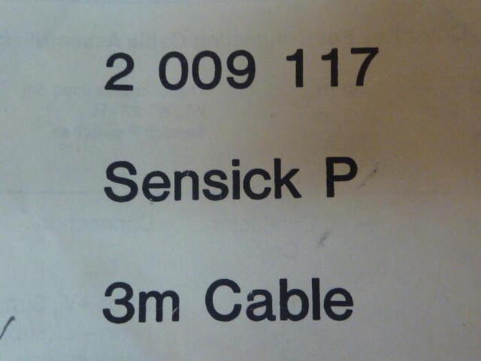 SICK OPTIC ELECTRONIC Cable 2 009 117 #32608