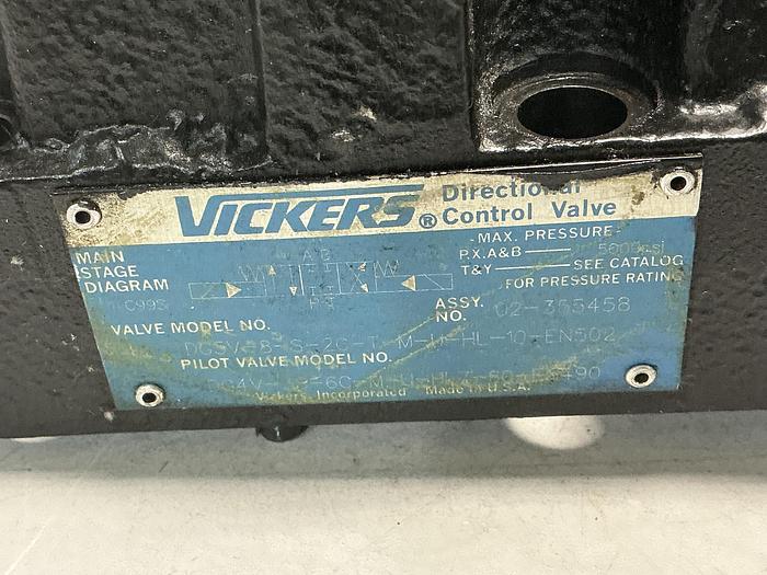 Used VICKERS DG4V-3-6C-M-U-HL7-60-EN594