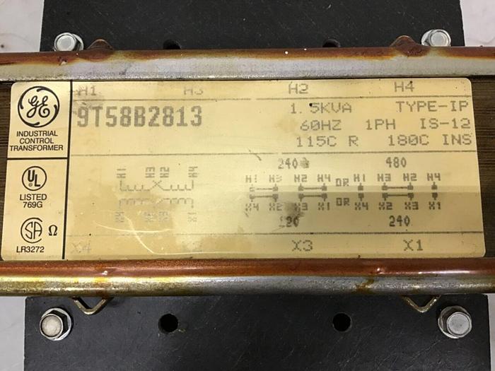 Used GENERAL ELECTRIC (G.E.) 1.5 kVA Transformer 9T58B2813 #134358