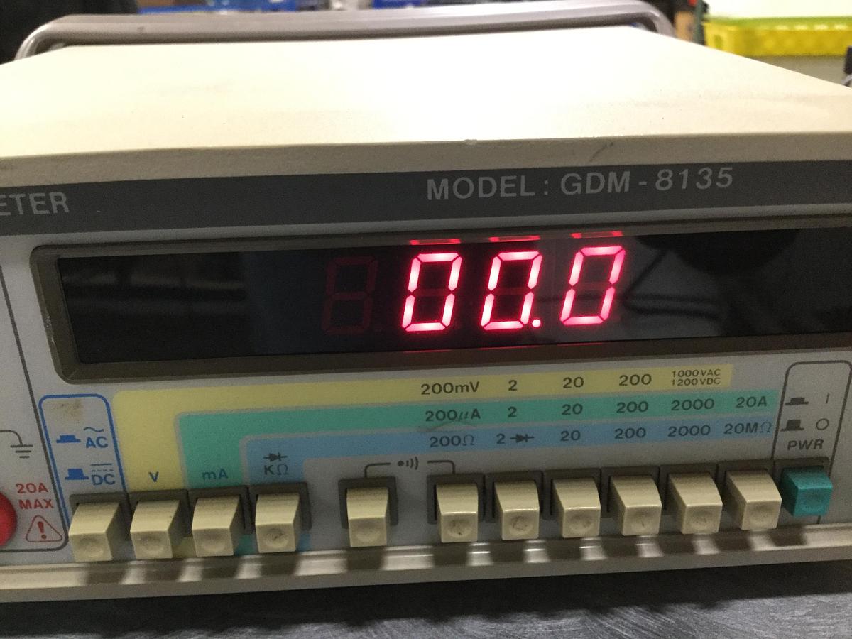 Used GW INSTEK Digital Multimeter GDM-8135 #107275