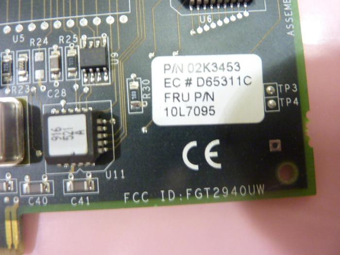 Used ADAPTEC Controller Card AHA-2940W/294OUW #43480