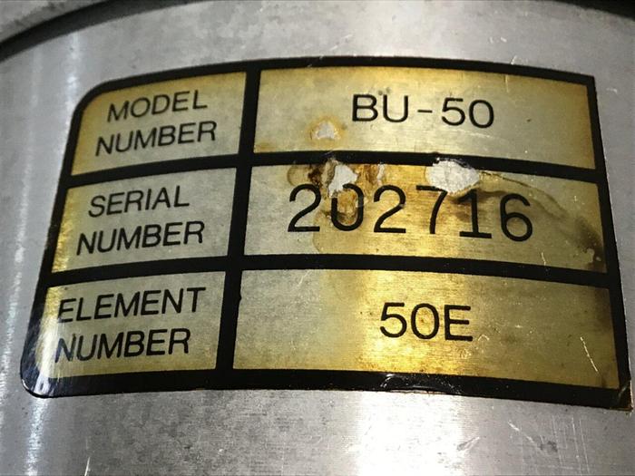 Used FILTROIL Filter Cartridge BU-50 #130901