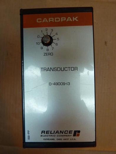 Used RELIANCE ELECTRIC Cardpak Transductor 0-49009-13 #22845