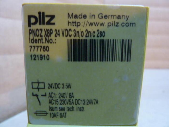 Used PILZ Safety Relay PNOZX8P24VDC3N/O2N/C2SO #29620