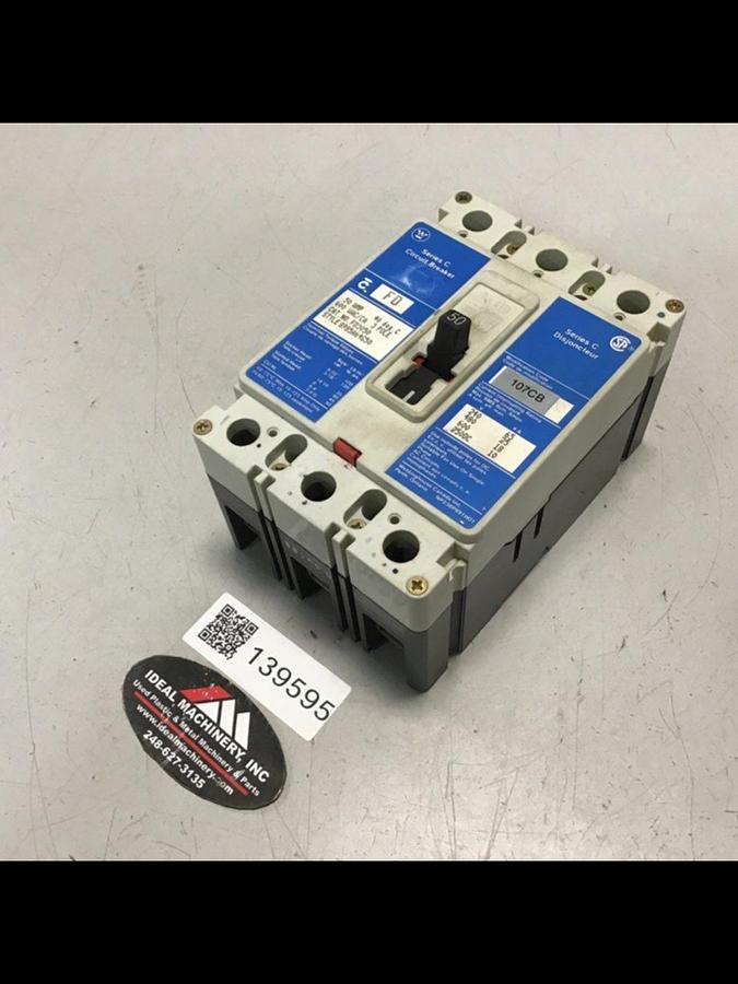 Used WESTINGHOUSE 50 Amp Circuit Breaker FD3050 USED