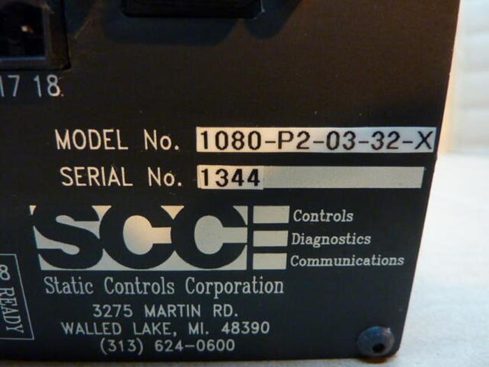 Used STATIC CONTROL SYSTEMS Operator Display 1080-P2-03-32-X #23108