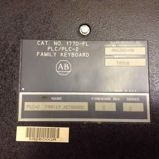 Used ALLEN BRADLEY PLC-2 Family Keyboard 1770-FL SER C #75895
