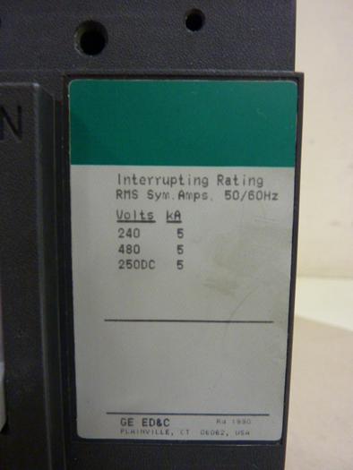 Used GENERAL ELECTRIC 10 Amp Circuit Breaker TED134010 #60356