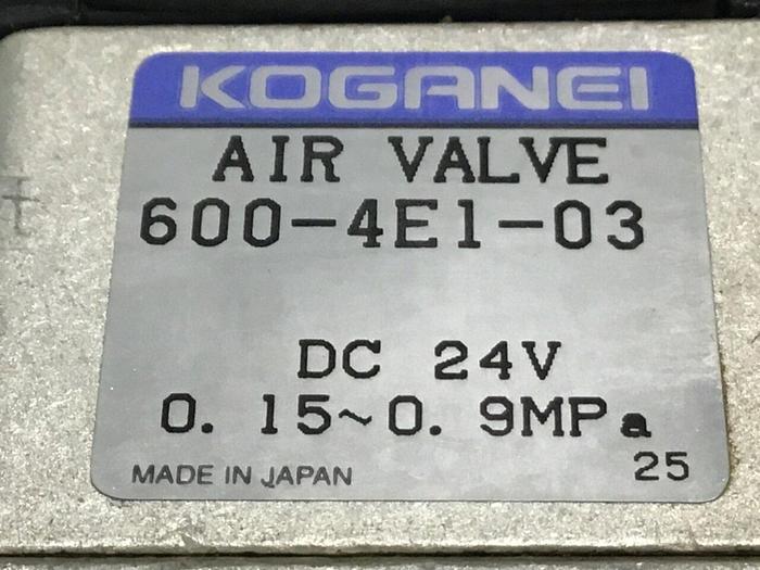 Used KOGANEI Valve 600-4E1-03 #128509
