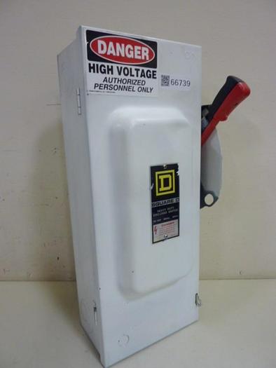 Used SQUARE D Disconnect Switch HU363 SER F1 #66739