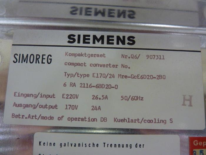 Used SIEMENS Control Board C98043-A1054-L409 Used