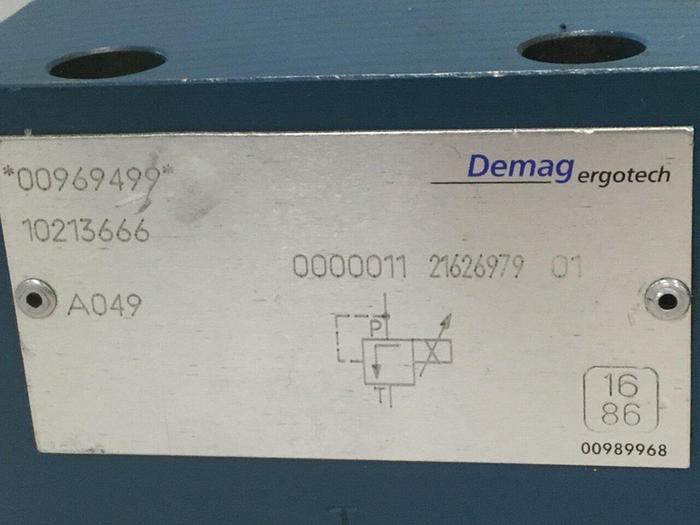 Used DEMAG ERGOTECH Valve 10213666 USED #105644