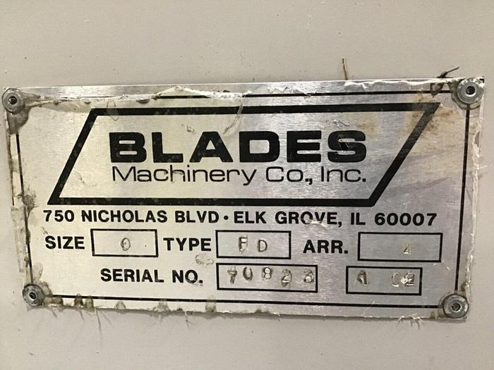 Used BLADES MACHINERY CO. 6" Material Blower FD Used