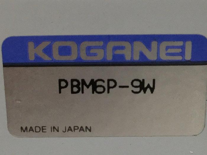 Used KOGANEI Manifold w/ Valves PBM6P-9W #104865