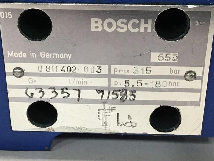 Used BOSCH Valve 0 811 402 003 #144704